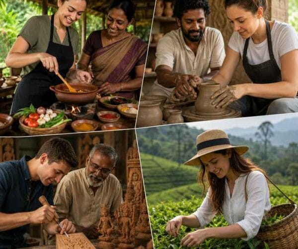 Immersive Cultural Workshops artisan class experience in Sri Lanka.