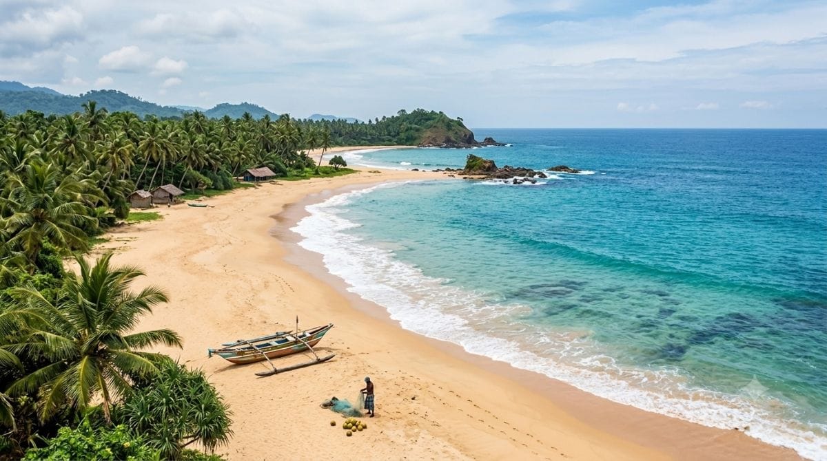 Mirissa Sri Lanka Travel Guide featuring Coconut Tree Hill and tropical beach scenery