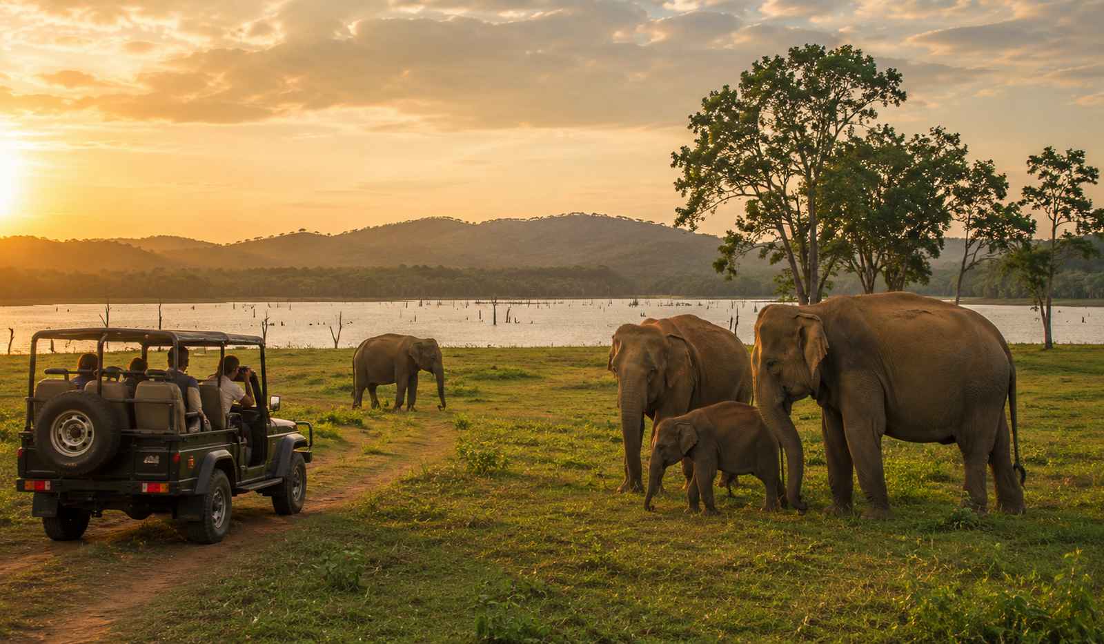 Elephant Gathering Sri Lanka