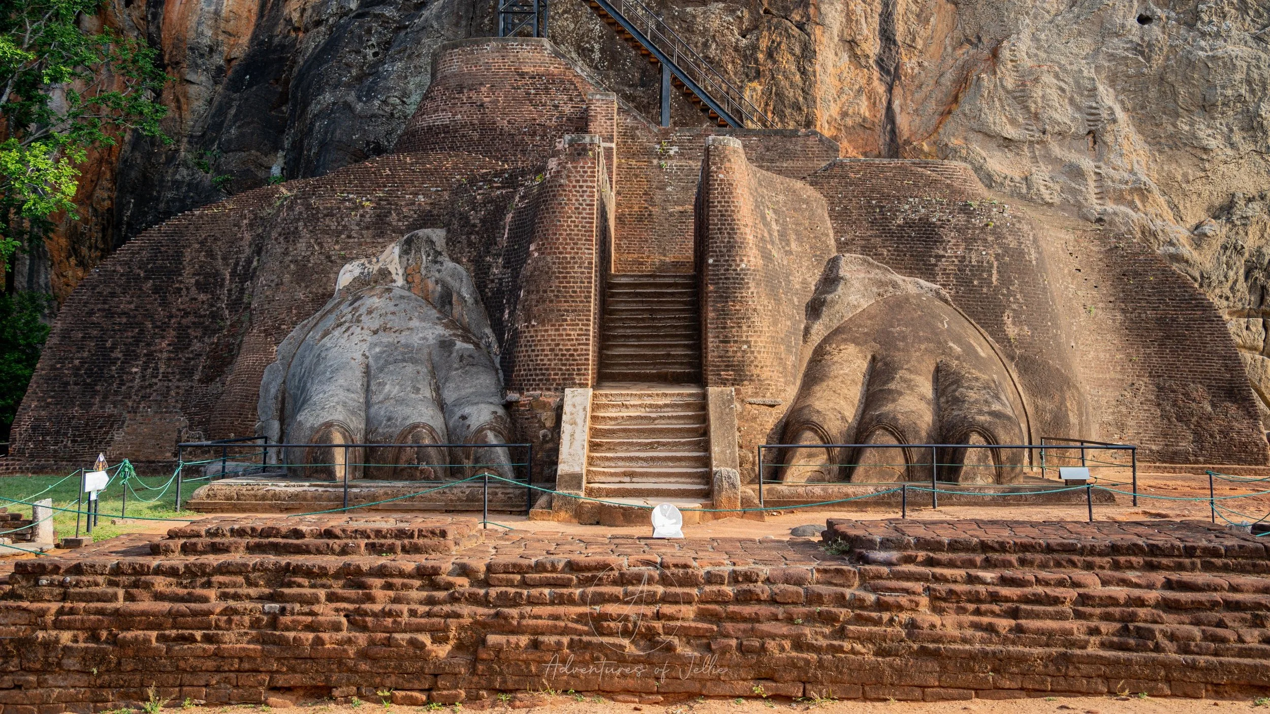 Lion de Sigiriya au Sri Lanka