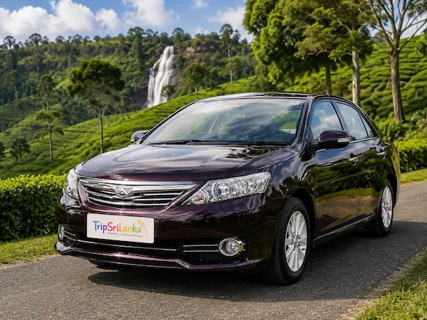 Toyota Allion private car hire Sri Lanka with driver