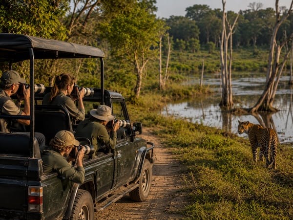 Wilpattu National Park lakes and forest, Sri Lanka