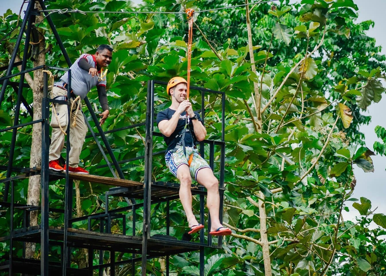 Mahameruwa Multi-Adventure experience beside the Maha Oya River in Giriulla