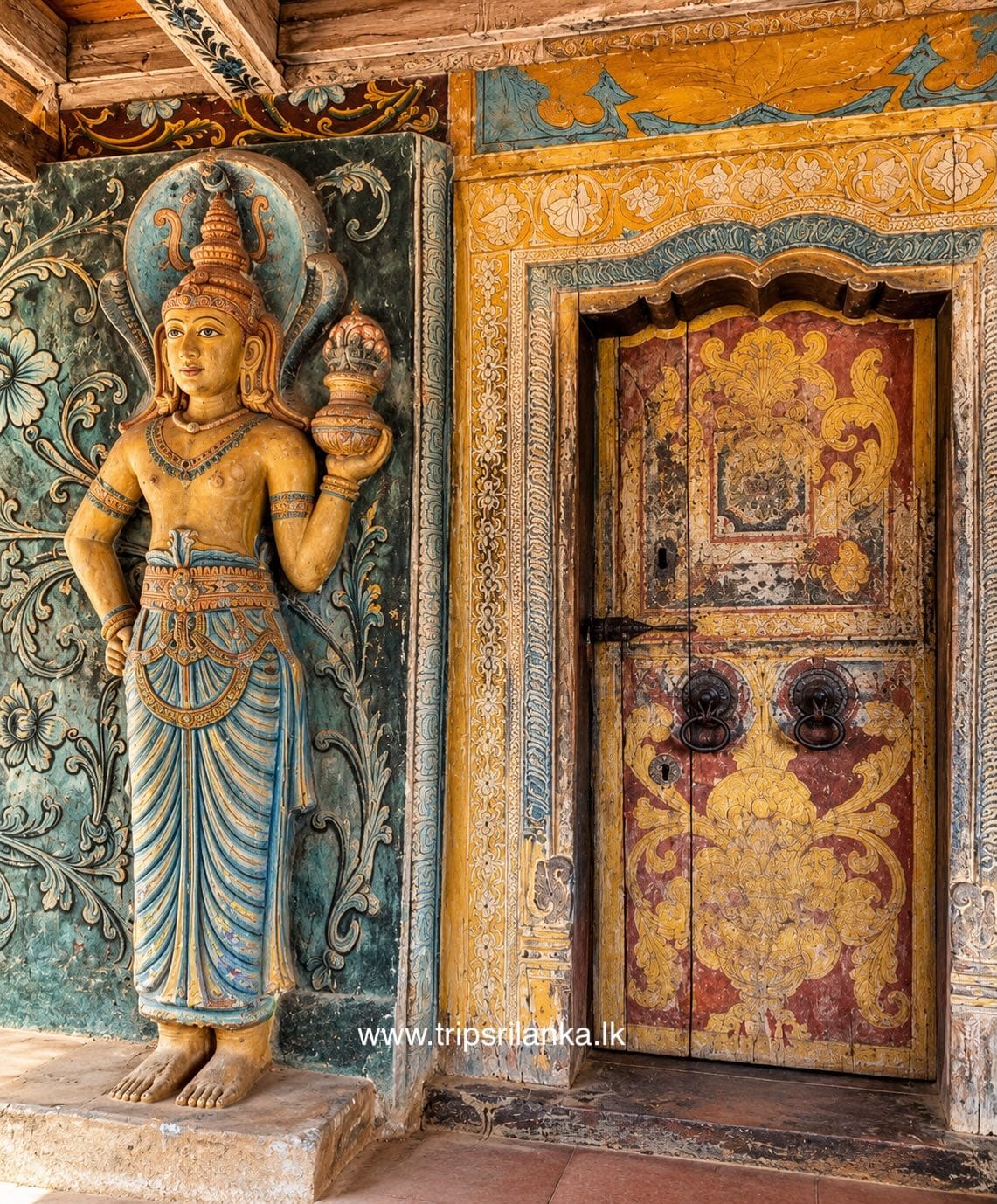 Ancient remains at Dambadeniya Kingdom and Palace Complex Sri Lanka