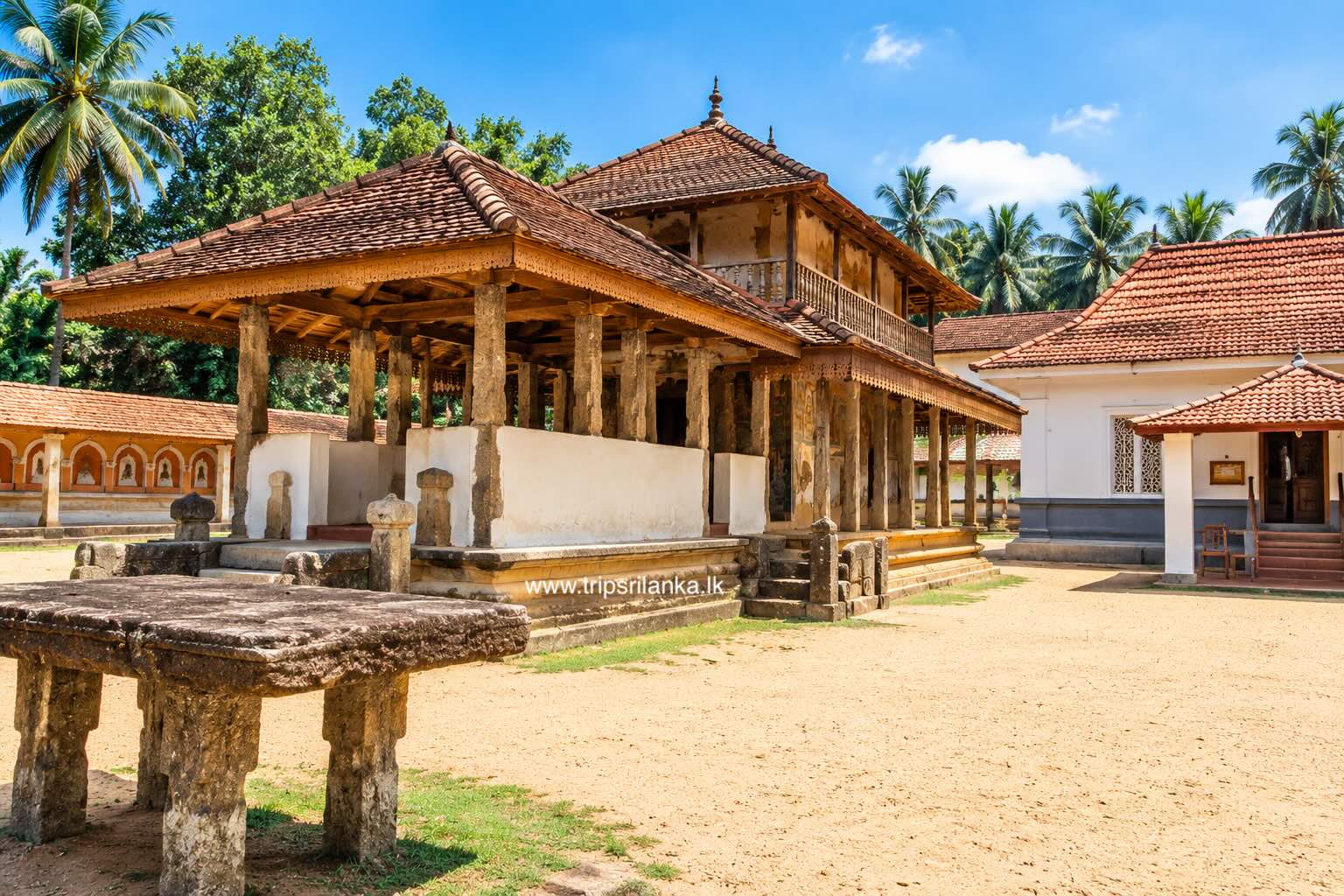 Dambadeniya Raja Maliga Gala historic hilltop fortress in Sri Lanka